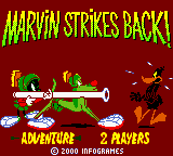 Marvin Strikes Back Title Screen